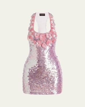 retroféte Joanne Sequin Mini Dress - Pink