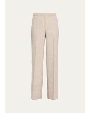Kobi Halperin Beck Wool Brushed Twill Pants - Natural