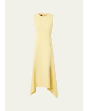Akris Sleeveless Fit-And-Flare Midi Dress - Yellow