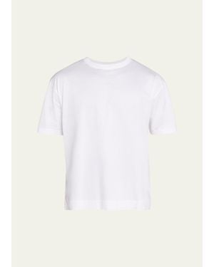 Massimo Alba Brushed Garment Dyed T-Shirt - White