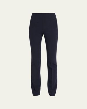 Akris Constance Double-Face Wool Pants - Blue