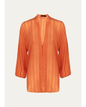 ViX Yana Long-Sleeve Blouse - Orange