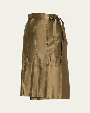 Marie Adam-Leenaerdt Apron Midi Wrap Skirt - Green