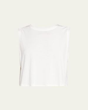 Splits59 Sienna Cropped Jersey Tank - Red