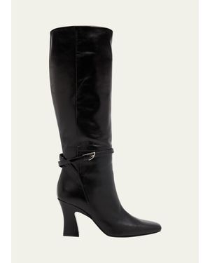 NODALETO Nodstalgia Scarlett Leather Knee-High Boots - Black
