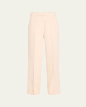 Kobi Halperin Karla Mid-Rise Straight-Leg Pants - Natural