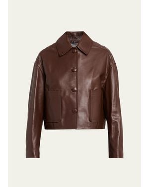 A.L.C. Brooks Leather Jacket - Brown