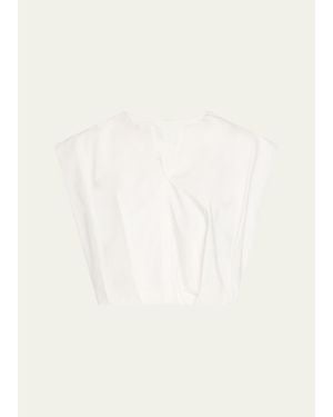 Jonathan Simkhai Wrenli Pleated Top - Natural