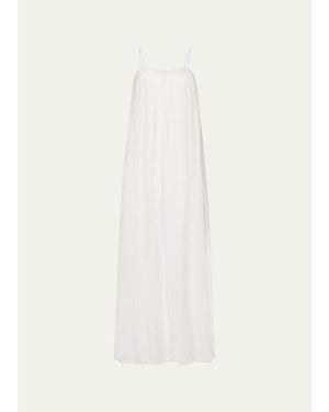 Twp Shirred Column Maxi Dress - Natural