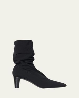 The Row Felice Stretch Neoprene Boots - Blue