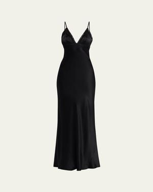 L'Agence Elsa Silk Gown - Black
