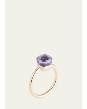 Pomellato 18K Rose Nudo Petit Amethyst Ring - Natural
