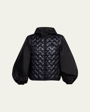 Moncler Mirage Padded Jacket W/ Hood - Blue