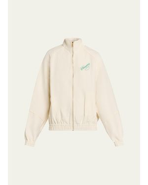 Willy Chavarria Ruff Rider Zip Track Jacket - Natural