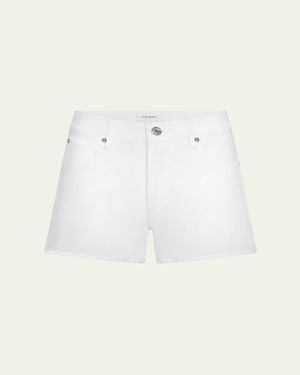 FRAME The Long Hang Denim Shorts - Natural