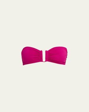 Eres Show Bandeau U-Hardware Bikini Top - Pink