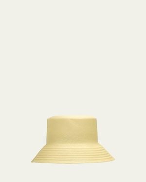 Barbisio Becky Straw Bucket Hat - Yellow