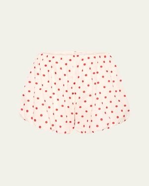 Posse Aurelia Polka-Dot Bloomer Shorts - Pink