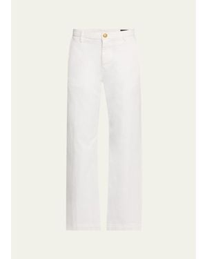 Kobi Halperin Hope Straight-Leg Stretch Cotton Pants - White