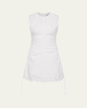 SIR. Klara Ruched Mini Dress - White
