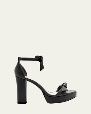 Alexandre Birman Mabeleh Leather Platform Sandals - Black