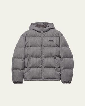 Prada Chevron Down Jacket - Gray