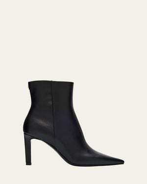 Jimmy Choo Frankie 85 Calf Leather Ankle Boots - Black