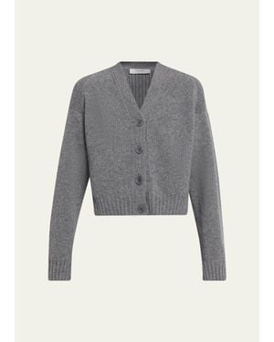 FFORME Enika Cropped Wool-Cashmere Cardigan - Gray