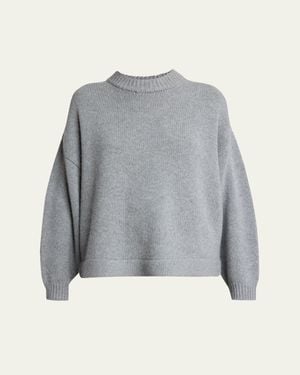 Proenza Schouler Ruthi Cashmere Crewneck Sweater - Gray