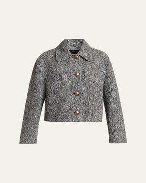 Valentino Garavani Boucle Wool Jacket - Gray
