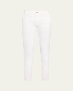 Kobi Halperin Cathy Cropped Slim Stretch Cotton Pants - White