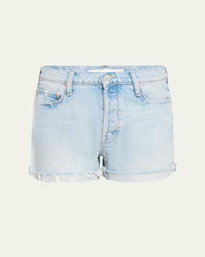 Mother The Proper Short Denim Shorts - Blue