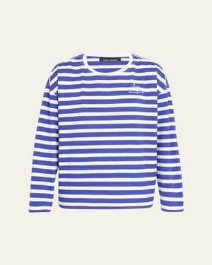 Marc Jacobs Daisy Striped Long-Sleeve T-Shirt - Blue
