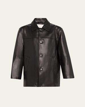 DUNST Leather Jacket - Black