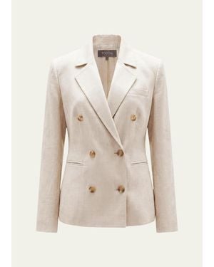 Toccin Jazmin Double-Breasted Blazer - Brown