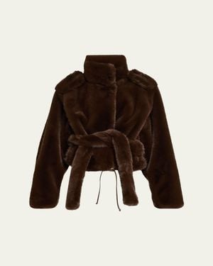 DARKPARK Hunter Faux Fur Coat - Brown