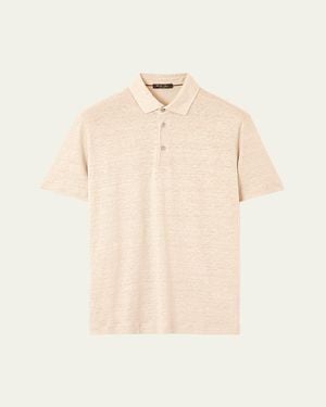 Loro Piana Linen Jersey Dublon Polo Shirt - Natural