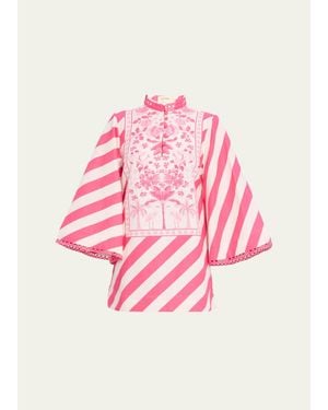 VERANDAH Ultra Striped Mini Dress - Pink