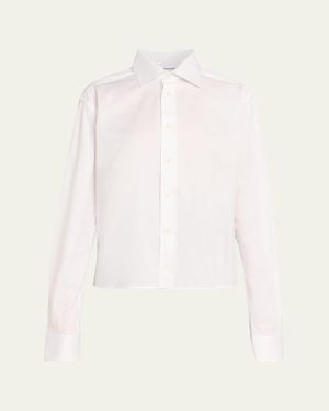 HODAKOVA Flip Cotton Button-Down Shirt - White