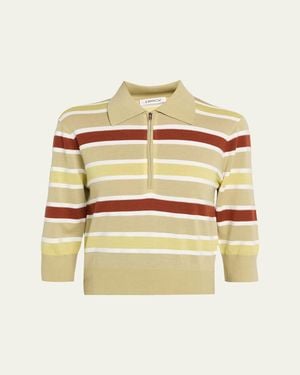 Zankov David Striped Merino Wool Pullover - Natural