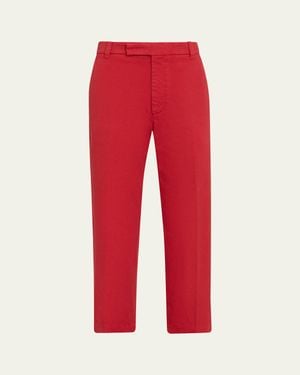 Thom Browne Garment-Dyed Chino Pants - Red