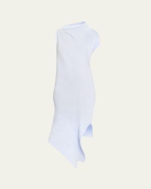 Issey Miyake Subdued Asymmetric Dress - White