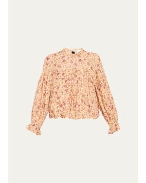 Ulla Johnson Pearl Silk Chiffon Blouse - White
