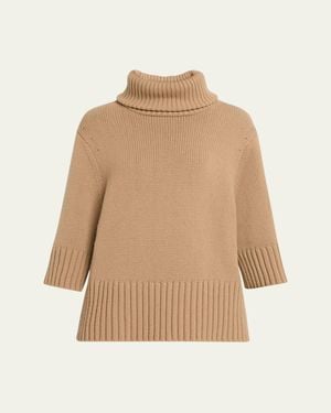 Michael Kors Turtleneck Cashmere Sweater - Natural