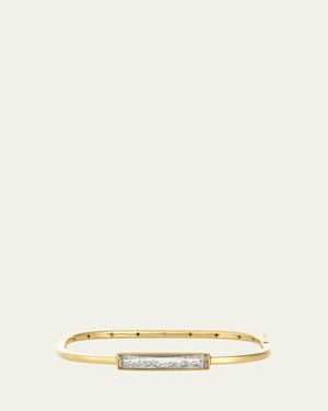 Moritz Glik 18K Core Bangle Bracelet With Diamonds - Natural