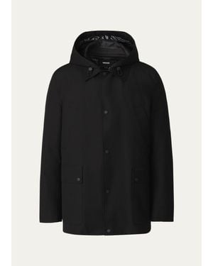 Mackage Alec 3-In-1 Short Balmacaan Coat With Removable Down Liner - Black