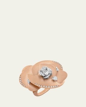 Boghossian Desert Rose Ring With Diamonds - Natural