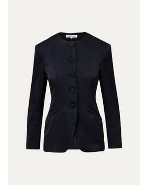 Veronica Beard Wryllen Single-Breasted Jacket - Blue