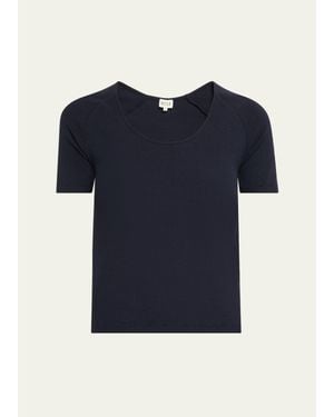 Kule The Elzi Ribbed T-Shirt - Blue