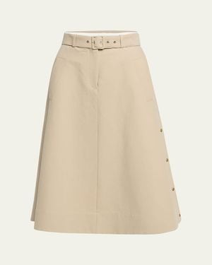 Moncler Belted Utility Skirt - Natural